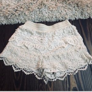 Crochet shorts
